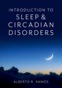 „Introduction to Sleep & Circadian Disorders“ von Alberto R. Ramos. Eine sichelförmige Mondsichel über Wolken im Dämmerlicht.