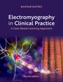 Titel: "Electromyography in Clinical Practice". Darunter abstrakte Illustration von Nerven und Muskelfasern.