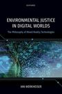 Text: "Environmental Justice in Digital Worlds - The Philosophy of Mixed Reality Technologies" von Ian Werkheiser. Ein Baum mit digitalem Netzwerk.