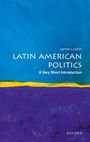 "James Loxton, LATIN AMERICAN POLITICS, A Very Short Introduction, OXFORD" vor blauem und violettem Hintergrund.