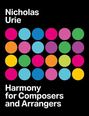"Text: Nicholas Urie, Harmony for Composers and Arrangers. Design: Bunte Kreise in einem 5x4 Raster auf schwarzem Hintergrund."