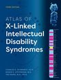 Text: "Third Edition, ATLAS OF X-Linked Intellectual Disability Syndromes." Dazu Chromosom- und DNA-Bild, Diagramm.
