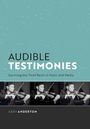 Text: "Audible Testimonies: Surviving the Third Reich in Music and Media" von Abby Anderton. Bild: Violinist im Anzug.