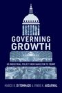 „GOVERNING GROWTH: US industrial policy from Hamilton to Trump“ mit einem Kapitol-Icon. Flugzeug und Autos im Hintergrund.