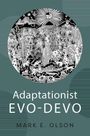 „Adaptationist EVO-DEVO“ von Mark E. Olson. Illustration eines lebhaften, detaillierten Naturmotivs im Kreis.