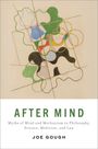 Text: "AFTER MIND" von Joe Gough. 
Abstrakte Zeichnung mit geschwungenen Linien und bunten Formen.