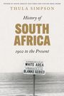 History of South Africa, 1902 to the Present. Schwarz-weiße Fotoszene mit einem Schild "White Area/Blanke Gebied".