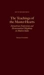 Titel: "The Teachings of the Master-Hearts". Untertitel: "Zoroastrian Esotericism and Hermeneutical Polyphony in Modern India". Autor: Mariano Errichiello. Dunkler Hintergrund.
