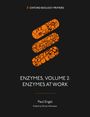 "ENZYMES, VOLUME 2: ENZYMES AT WORK" von Paul Engel. Ockerfarbene Zellen formen ein Logo auf schwarzem Hintergrund.
