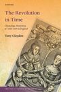 „The Revolution in Time“ von Tony Claydon, Illustration: historische Figuren mit opulenter Kleidung auf Geldschein.