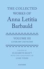 Text: „The Collected Works of Anna Letitia Barbauld, Volume III, Literary Criticism“. Hellblauer Hintergrund, schlichte Schrift.