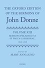 The Oxford Edition of the Sermons of John Donne, Buch
