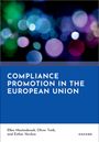 "COMPLIANCE PROMOTION IN THE EUROPEAN UNION." Abstrakte, bunte Kreislichter im Hintergrund.