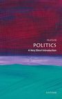 „Atul Kohli: POLITICS - A Very Short Introduction“ steht in weißem Text auf abstraktem Hintergrund in Rot, Lila und Grün.