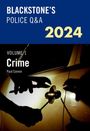 Paul Connor: Blackstone's Police Q&a's 2024 Volume 1: Crime, Buch