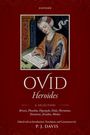 "OVID Heroides A Selection. Illustration: Frau mit Feder schreibt auf Pergament, in mittelalterlichem Gewand."