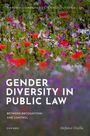 Titel: "Gender Diversity in Public Law". Hintergrund: Bunte Blumenwiese.