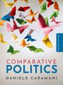 „Comparative Politics“ von Daniele Caramani, „Seventh Edition“. Bunte Origami-Schmetterlinge fliegen in alle Richtungen.