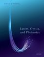 Text: "Mário F. S. Ferreira" und "Lasers, Optics, and Photonics". Titelbild mit Lichtfasern und Verlaufsfarben in Blau und Violett.