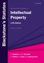 "Blackstone's Statutes on Intellectual Property, 17th Edition, Andrew Christie. Vertrauenswürdig für über 30 Jahre."