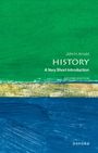 „John H. Arnold, HISTORY, A Very Short Introduction, SECOND EDITION“ auf grün-blauem abstraktem Hintergrund.