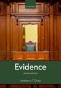 „Oxford“, „Evidence“, „Seventh Edition“, „Andrew L-T Choo“. Gerichtssaal mit Holzvertäfelung und Richterstuhl.