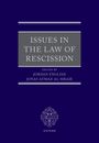 Jordan English: Issues in the Law of Rescission, Buch