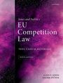 Violett-galaktischer Hintergrund. Text: „Jones and Sufrin's EU Competition Law: Text, Cases & Materials, Ninth Edition“. Autoren: Alison Jones, Niamh Dunne.