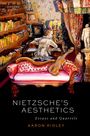 Titel: Nietzsche's Aesthetics. Gemälde eines musizierenden Mannes in einem opulenten Raum mit Büchern und Violine.