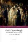 Cover von "God’s Chosen People" von Samuel Lebens. Gemälde: Hochzeitsszene mit Brautpaar und Gästen im Hintergrund.