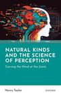 Text: "Natural Kinds and the Science of Perception: Carving the Mind at the Joints." Illustration: Kopfprofil mit bunten Zahnrädern.
