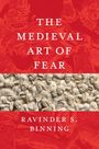 Text: "THE MEDIEVAL ART OF FEAR" und "RAVINDER S. BINNING". Ein rotes Cover mit mittelalterlicher Reliefdarstellung in der Mitte.