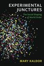 EXPERIMENTAL JUNCTURES, The Social Shaping of World Order, Mary Kaldor. Bunte Konfetti vor schwarzem Hintergrund.