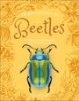 Text: "An Anthology of Beetles. A collection of brilliant beetles from around the world." Autor: Richard Jones. 

Illustration: Bunter Käfer auf gelbem Hintergrund mit gezeichneten Käfern.