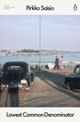 "Pirkko Saisio", "Lowest Common Denominator". Zwei Oldtimer am Strand, Paar mit Kinderwagen spaziert.