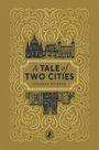 CHARLES DICKENS. TALE of TWO CITIES. Puffin Clothbound Classic. JUNE 2026. Grüner Hintergrund, kleines Logo unten.