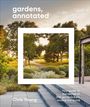 Text: "Cover to be revealed", "Gardens, Annotated", "Chris Young". Grüner Hintergrund, unten kleines DK-Logo.