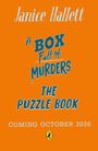 Janice Hallett, "A Box Full of Murders: The Puzzle Book." Veröffentlichung: Oktober 2026. Unten ein kleines Pinguin-Logo.