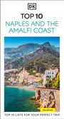 „Top 10 Naples and the Amalfi Coast“. Küstenstadt mit bunten Gebäuden vor grünen Bergen, türkisblauem Meer, gelbes „Pull-Out Map“.
