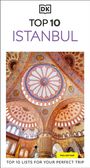 "TOP 10 ISTANBUL" steht oben, unten "TOP 10 LISTS FOR YOUR PERFECT TRIP". Eine kunstvoll verzierte Kuppel dominiert.