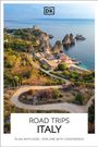"ROAD TRIPS ITALY. PLAN WITH EASE • EXPLORE WITH CONFIDENCE." Logo oben. Küstenlandschaft mit Häusern und Klippen.