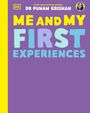 Text: "ME AND MY FIRST EXPERIENCES" von Dr. Punam Krishan. 
Lila Hintergrund, bunte Buchstaben, Foto oben rechts.