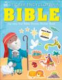 "STICKER ENCYCLOPEDIA BIBLE. my very first Bible Stories Sticker Book. More than 600 stickers." Illustrationen von Noah mit Tieren.
