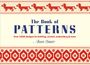 „The Book of Patterns“. Über 1.000 Designs für Handarbeiten. Anna Bauer. Stilvolles Design mit roten Mustern und Hunden.