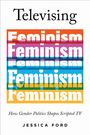"Televsing Feminism," in verschiedenen Farben. "How Gender Politics Shapes Scripted TV" darunter. Autor: Jessica Ford.