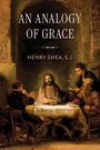 Text: „AN ANALOGY OF GRACE, HENRY SHEA, S.J.“  
Gemälde: Vier Menschen sitzen an einem Tisch beim Abendessen.