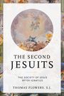„The Second Jesuits“, „The Society of Jesus After Ignatius“, „Thomas Flowers, S.J.“. Bunte religiöse Illustration.