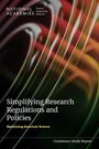 National Academies of Sciences Engineering and Medicine: Simplifying Research Regulations and Policies, Buch