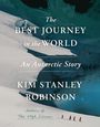 "The Best Journey in the World: An Antarctic Story" von Kim Stanley Robinson, vor einer winterlichen Landschaft mit Eis.