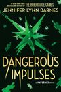 Text: Jennifer Lynn Barnes, Dangerous Impulses. Grüner Puzzle-Stern in einem dunklen Hintergrund mit anderen Puzzleteilen.